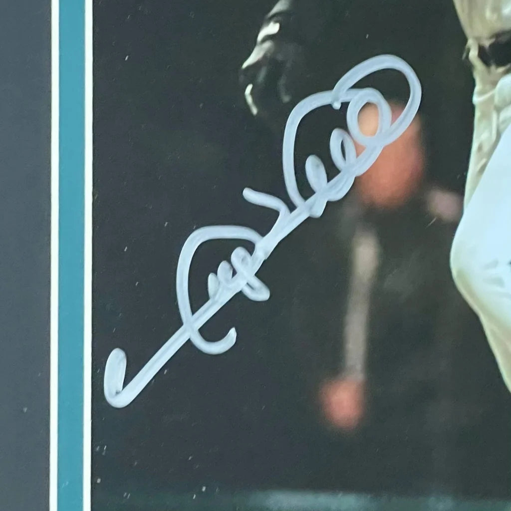 Gary Sheffield Florida Marlins deluxe framed 8x10 photo with white heart guitar pick holder