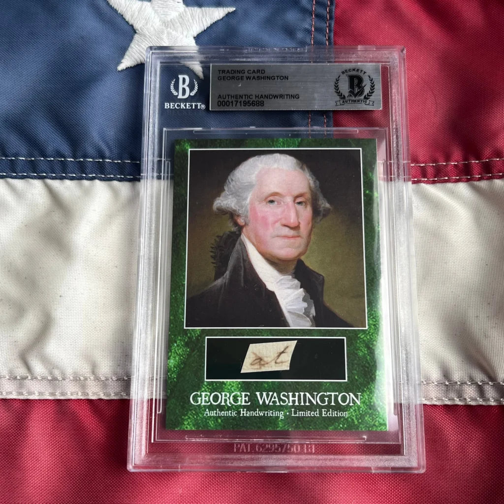 George Washington Letter Words Encapsulated Trading Cards