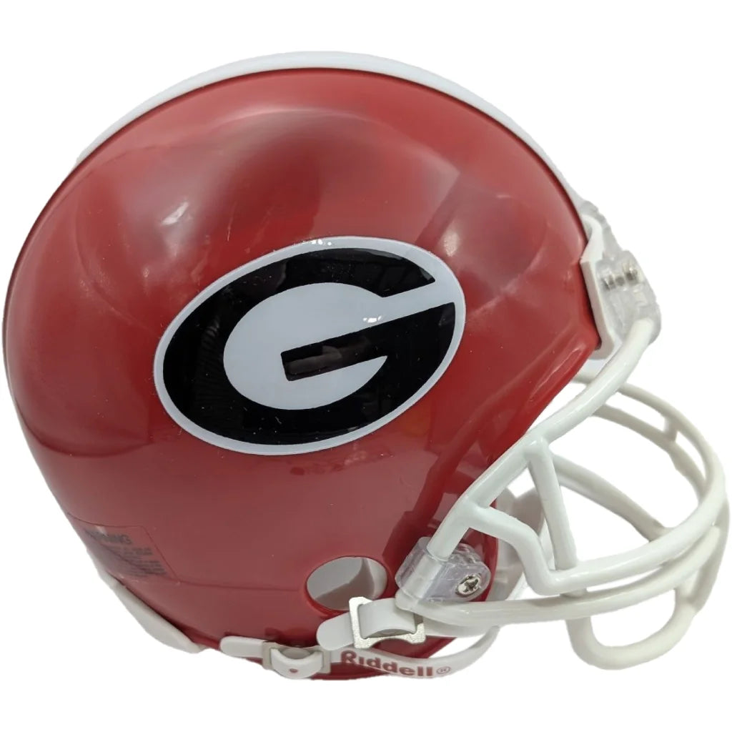 Georgia Bulldog Riddell VSR4 Mini Helmet in Red and Black | Creative Sports | vintageantiquesgifts.com