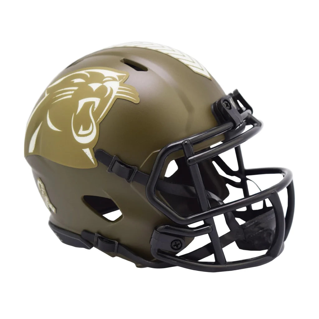 Gold Panther Salute to Service NFL Helmet 2022 | Creative Sports | vintageantiquesgifts.com