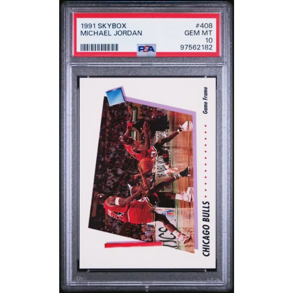 michael jordan graded cards Graded 1991 Skybox Michael Jordan #408 Basketball Card PSA 10 Gem Mint –  Vintage and Antique Gifts
