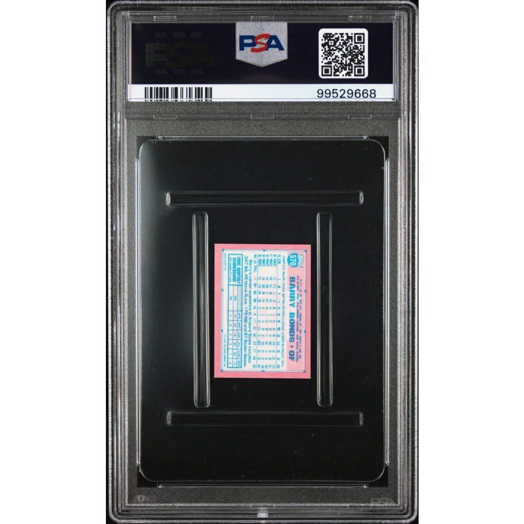 PSA Graded 1991 Topps Micro Barry Bonds Baseball Card image