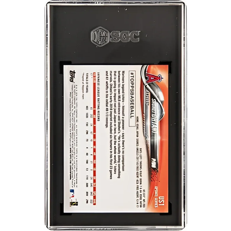 Graded SGC 10 gem mint 2013 Topps Mike Trout Angels baseball card in black slab