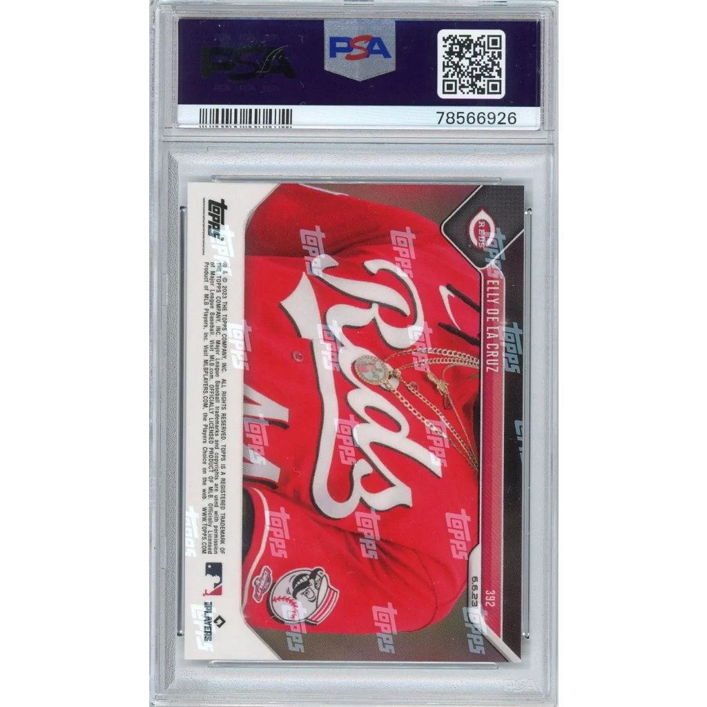 Elly De La Cruz graded baseball card in a protective slab for collectors