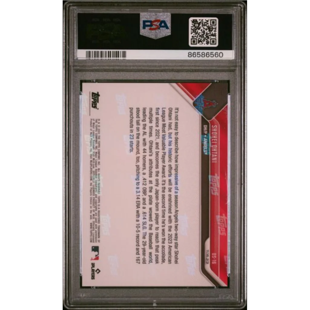 Graded 2023 Topps Now Shohei Ohtani #OS16 Offseason Baseball Card PSA 10 Gem Mint | PSA 10 Gem Mint Graded Baseball Card | vintageantiquesgifts.com