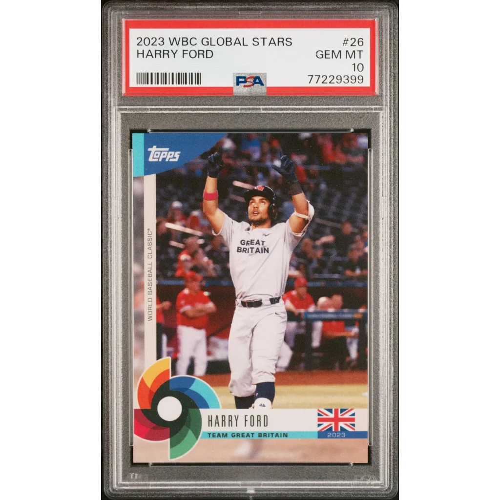 Graded 2023 Topps WBC Global Stars Harry Ford #26 Rookie RC Baseball Card PSA 10 Gem Mint | Hall of Fame Sports Memorabilia | vintageantiquesgifts.com