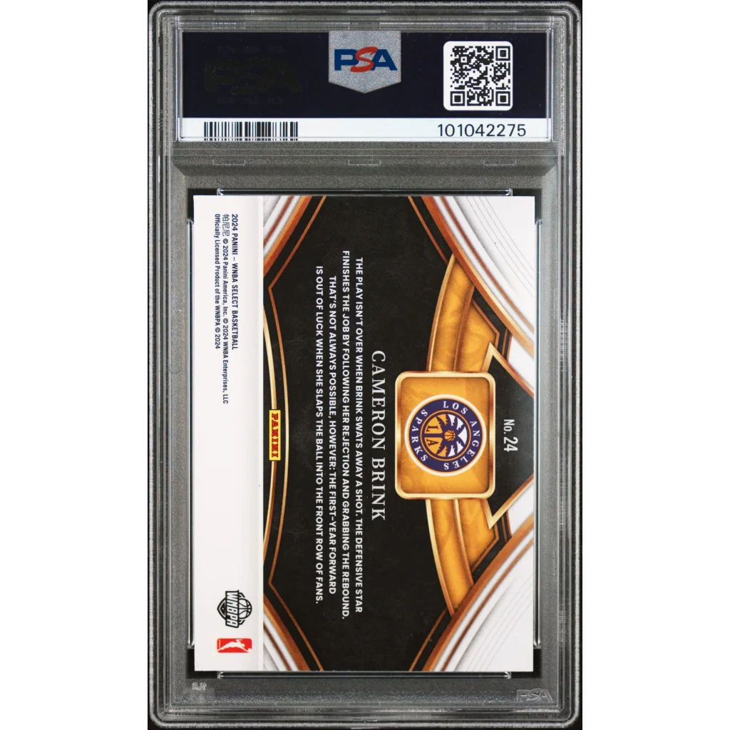 Graded 2024 Panini Select WNBA Cameron Brink #24 Snapshots Rookie RC Basketball Card PSA 10 Gem Mint | PSA 10 Gem Mint Graded Rookie Card | vintageantiquesgifts.com