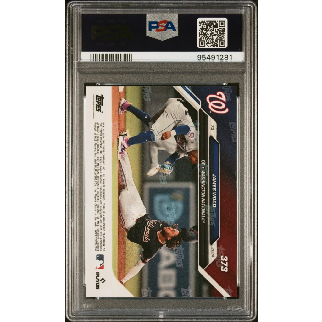 Graded PSA 10 2024 Topps Now James Wood #373 Rookie RC Card