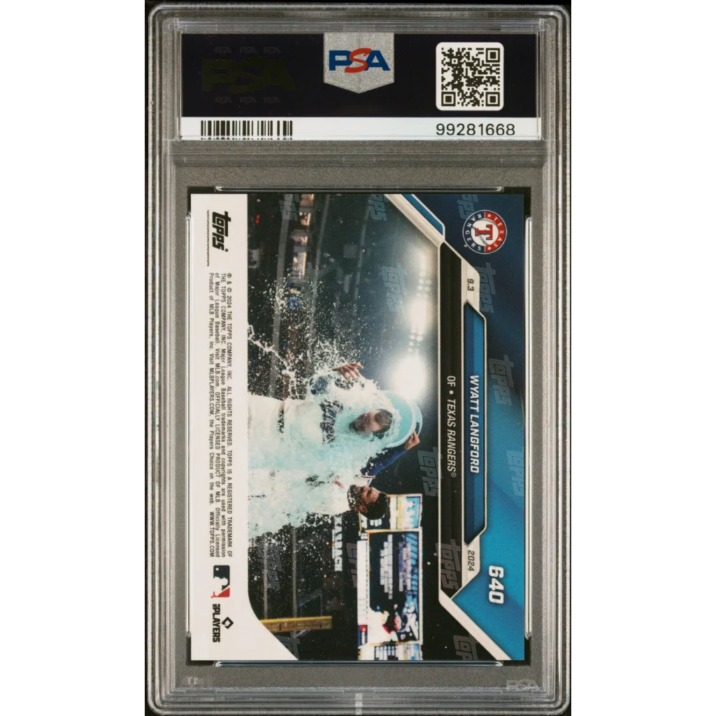 PSA 10 Graded 2024 Topps Now Wyatt Langford #640 Rookie Card in Slab