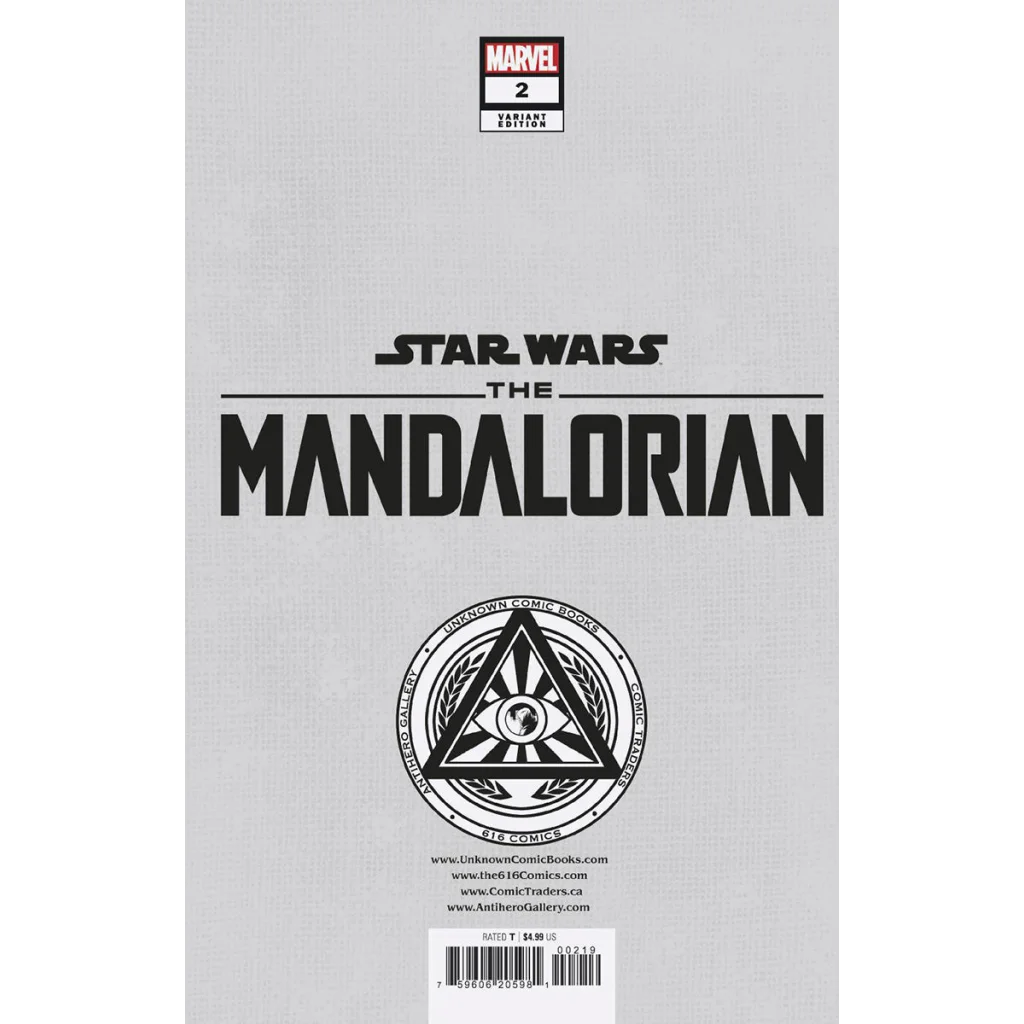Variant Star Wars Mandalorian Season comic book cover featuring Stevan Cummings artwork