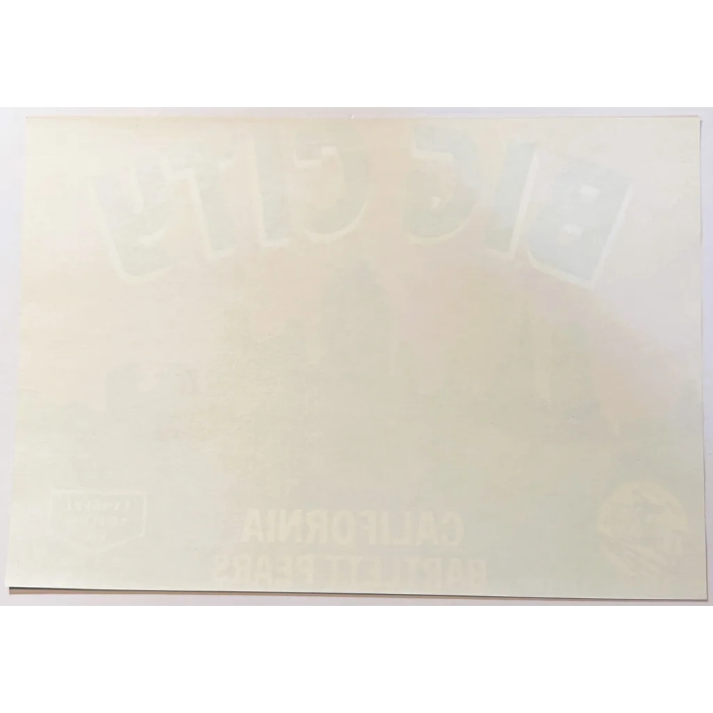 Faded 1960s Big City Bartlett Pears crate label from West Sacramento product