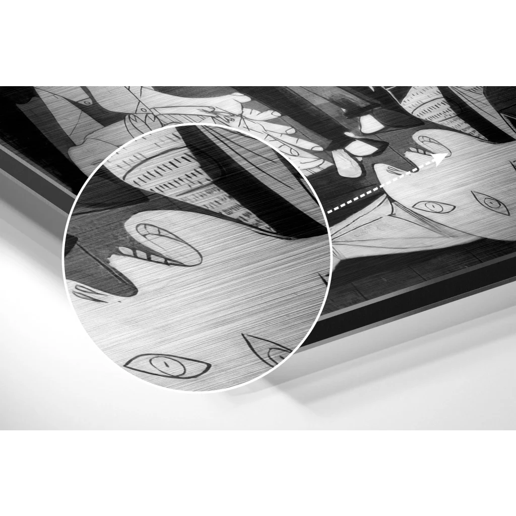 Anime Art Explosion on Brushed Aluminium Dibond Metal Print | Modern Wall Art Decor | vintageantiquesgifts.com