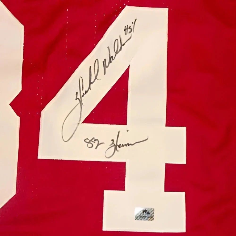 Herschel Walker autographed Georgia Bulldogs red white jersey number 4