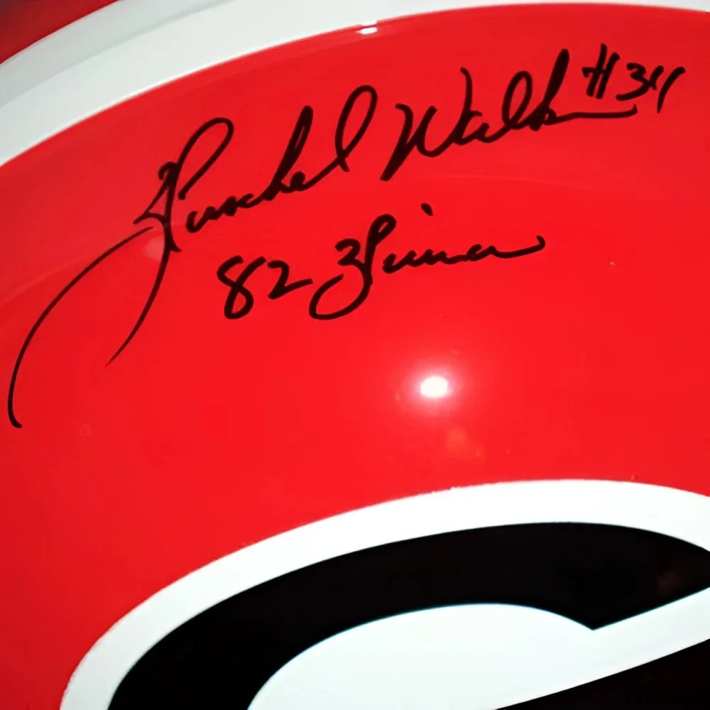 Herschel Walker signed red white Georgia Bulldogs Proline helmet
