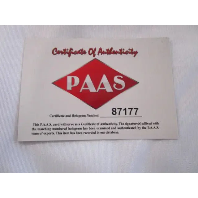 Certificate of authenticity with hologram number for Houston Astros signed autographed baseball jersey