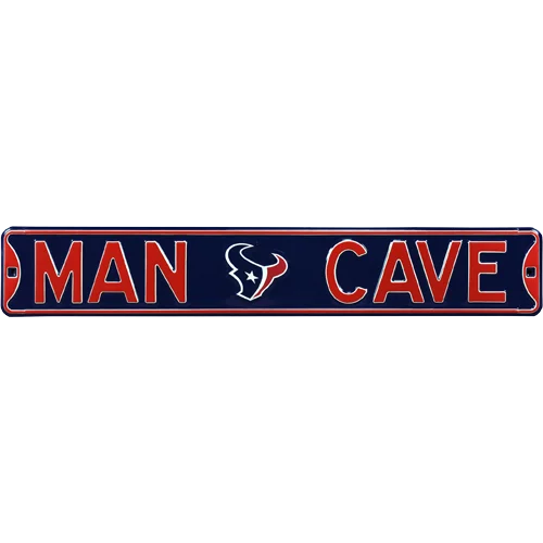 Houston Texans Man Cave authentic street sign with logo