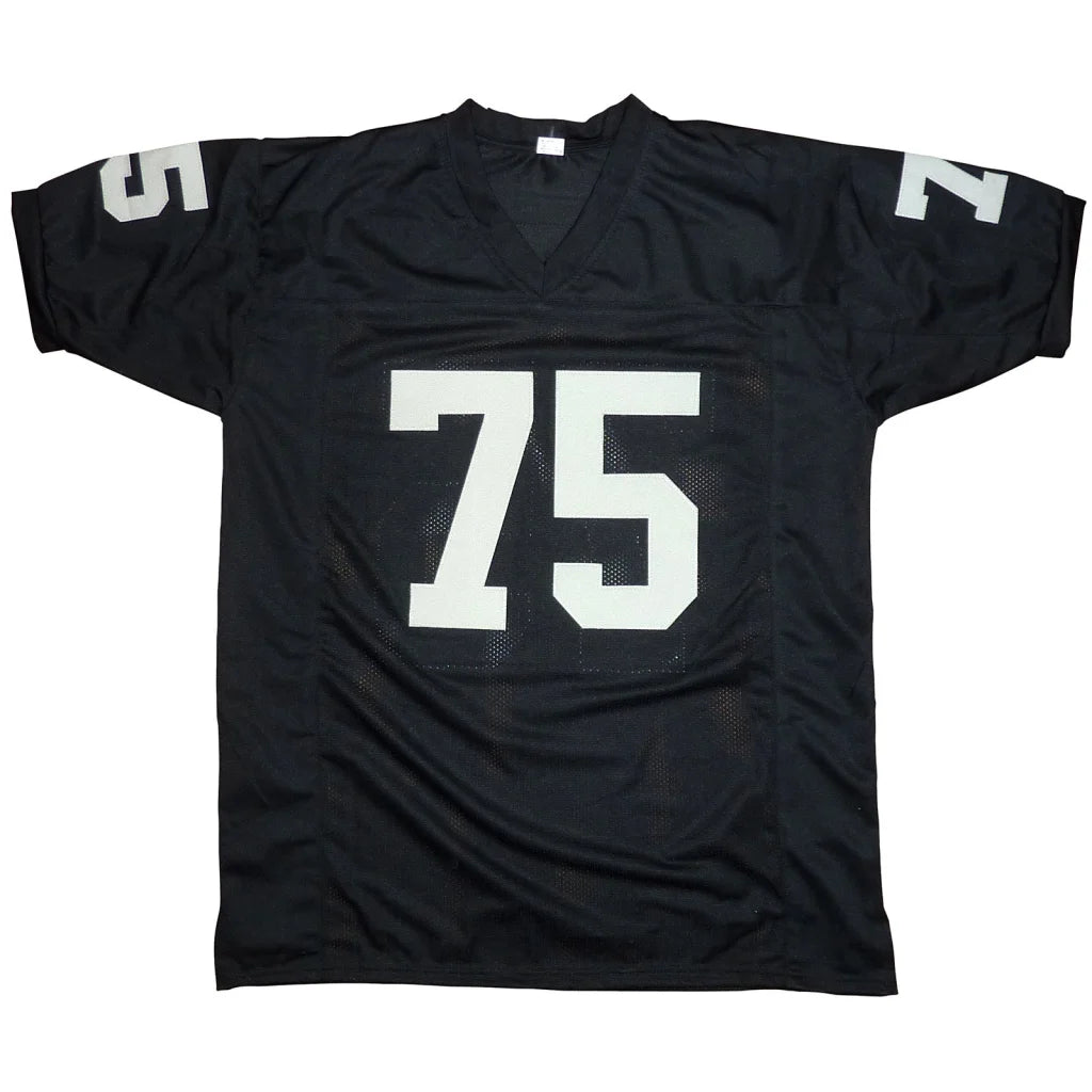 Howie Long autographed Oakland Raiders black #75 jersey