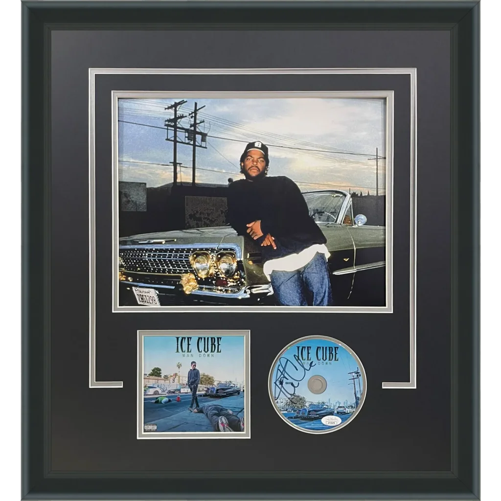 Ice Cube deluxe framed signed CD with 11x14 photo