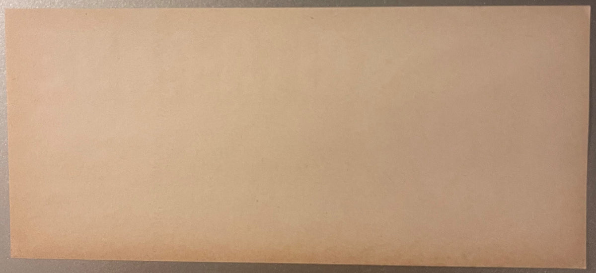 Blank tan and beige vintage citrus crate label with subtle color gradation, photographed flat against neutral background