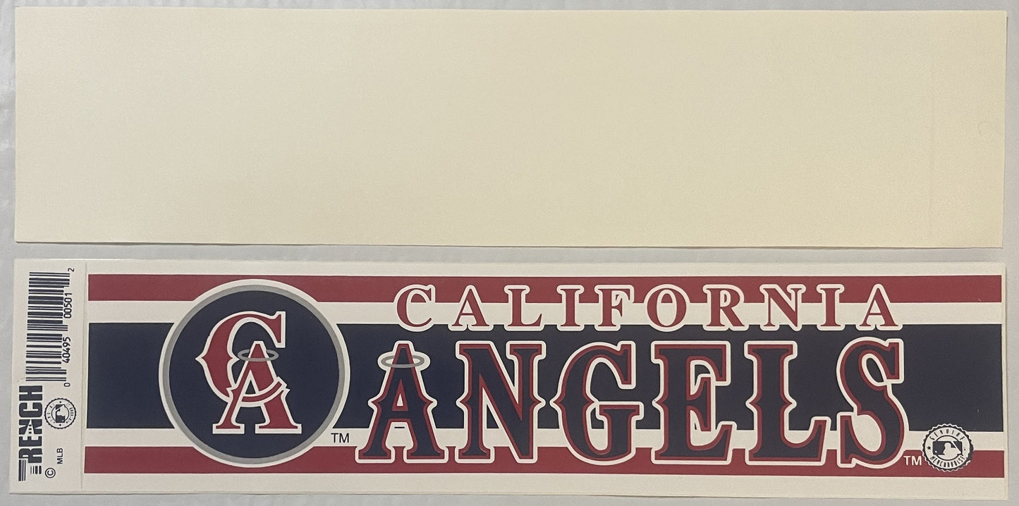 Vintage 1990s California Angels Bumper Sticker | MLB Memorabilia