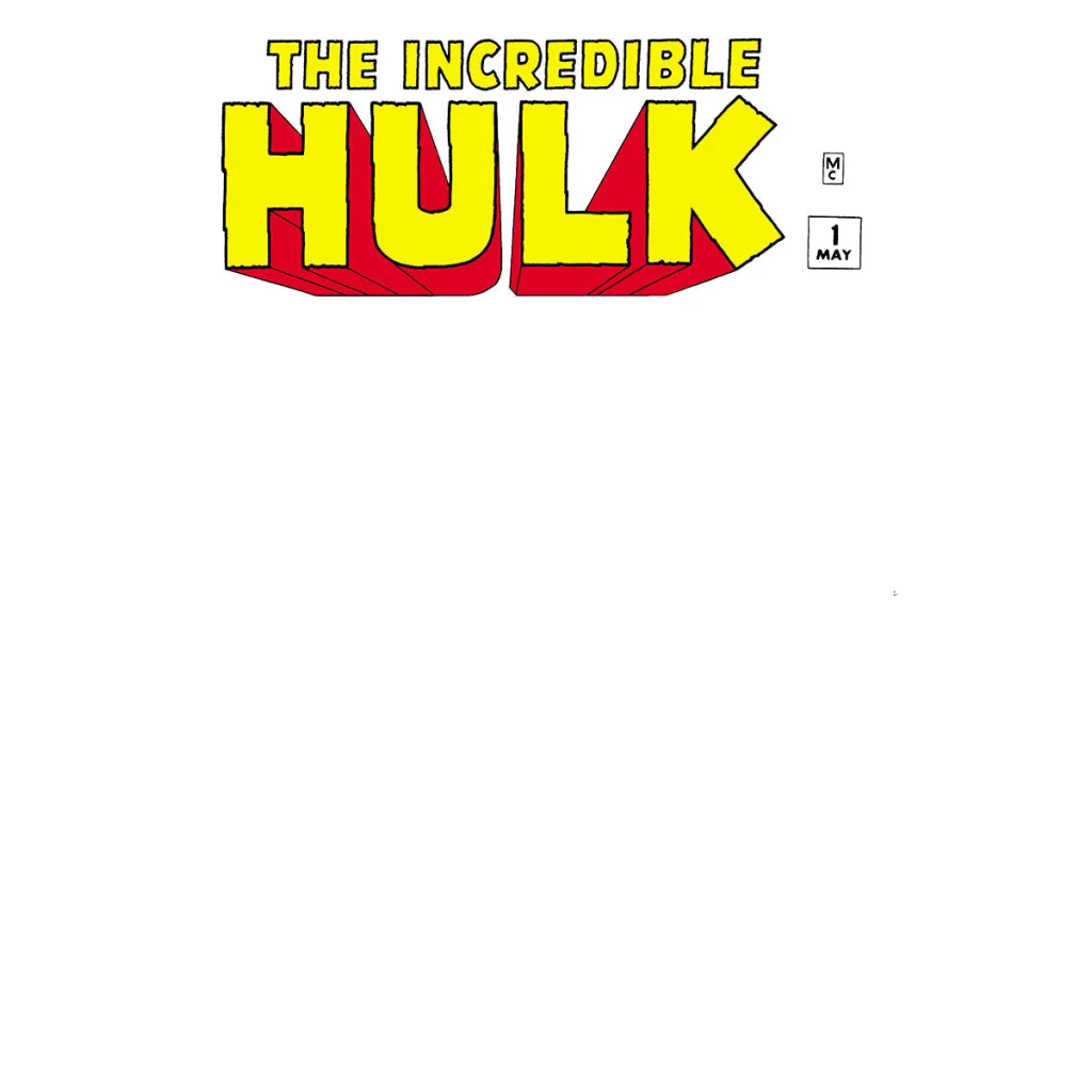 Yellow and red Hulk comic cover from Edition Unknown Comics facsimile edition