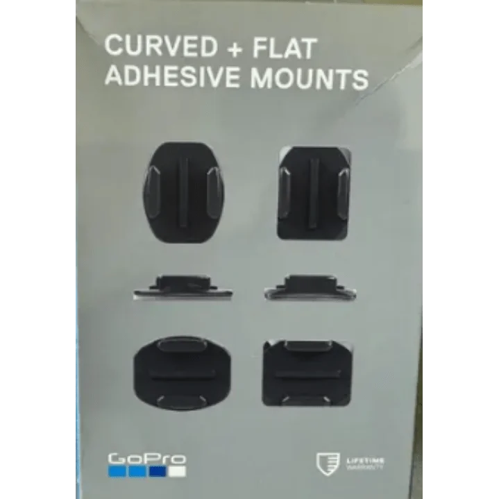 Industrial Strength GoPro Adhesive Mounts with curved and flat adhesive mounts for secure mounting