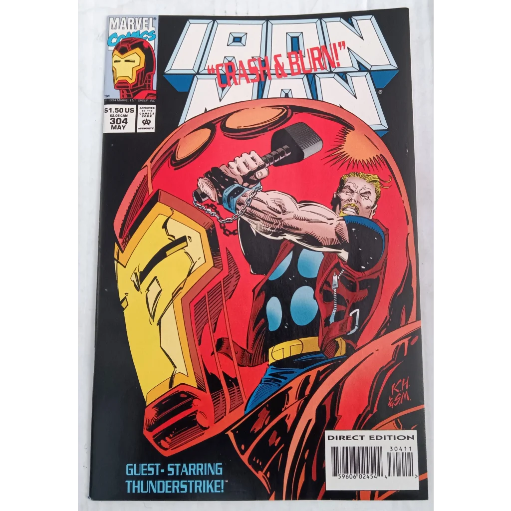 Iron Man Marvel Comics red gold armored suit epic battle