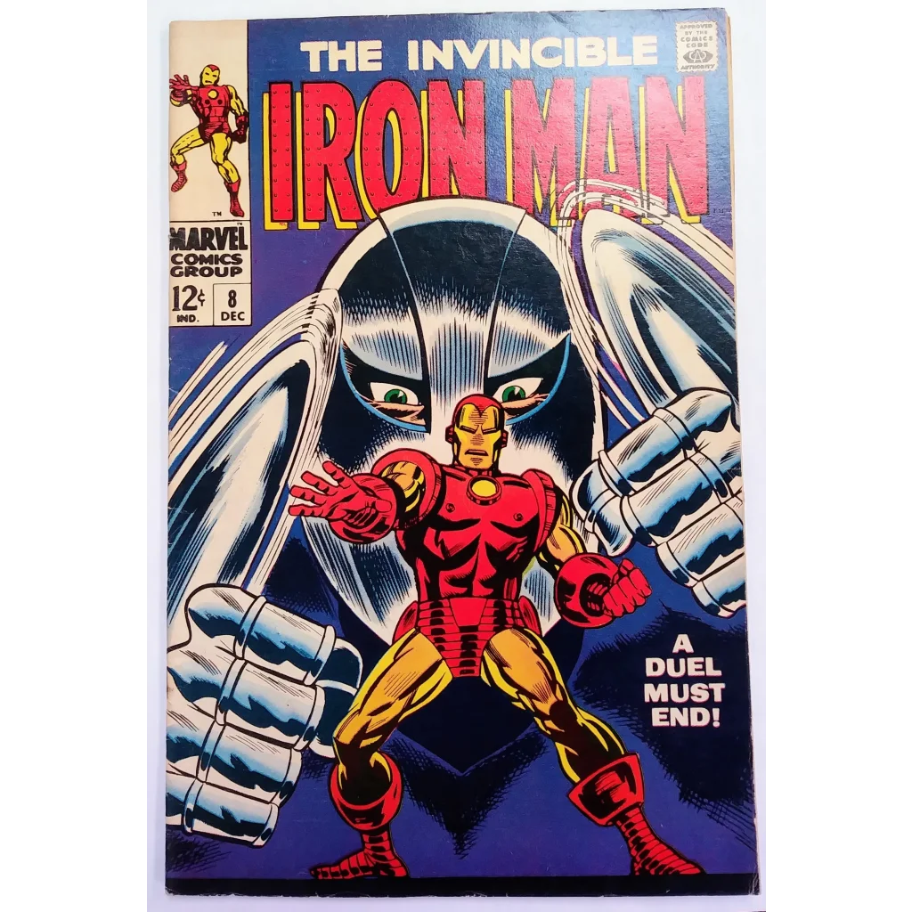 Iron Man comic cover Marvel Comics 1968 red gold armor Whitney Frost origin