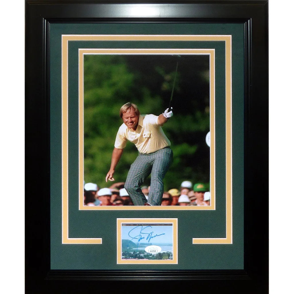 Jack Nicklaus autographed Masters champion Signature Series frame with Seve Ballesteros photo