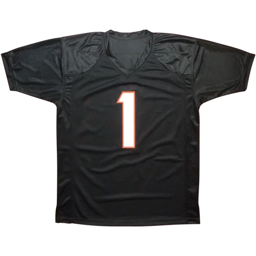 Chase autographed Cincinnati black jersey with shiny number one