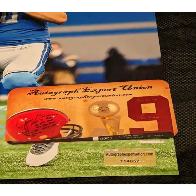 Jared Goff autographed photo with certification label for ultimate NFL fans