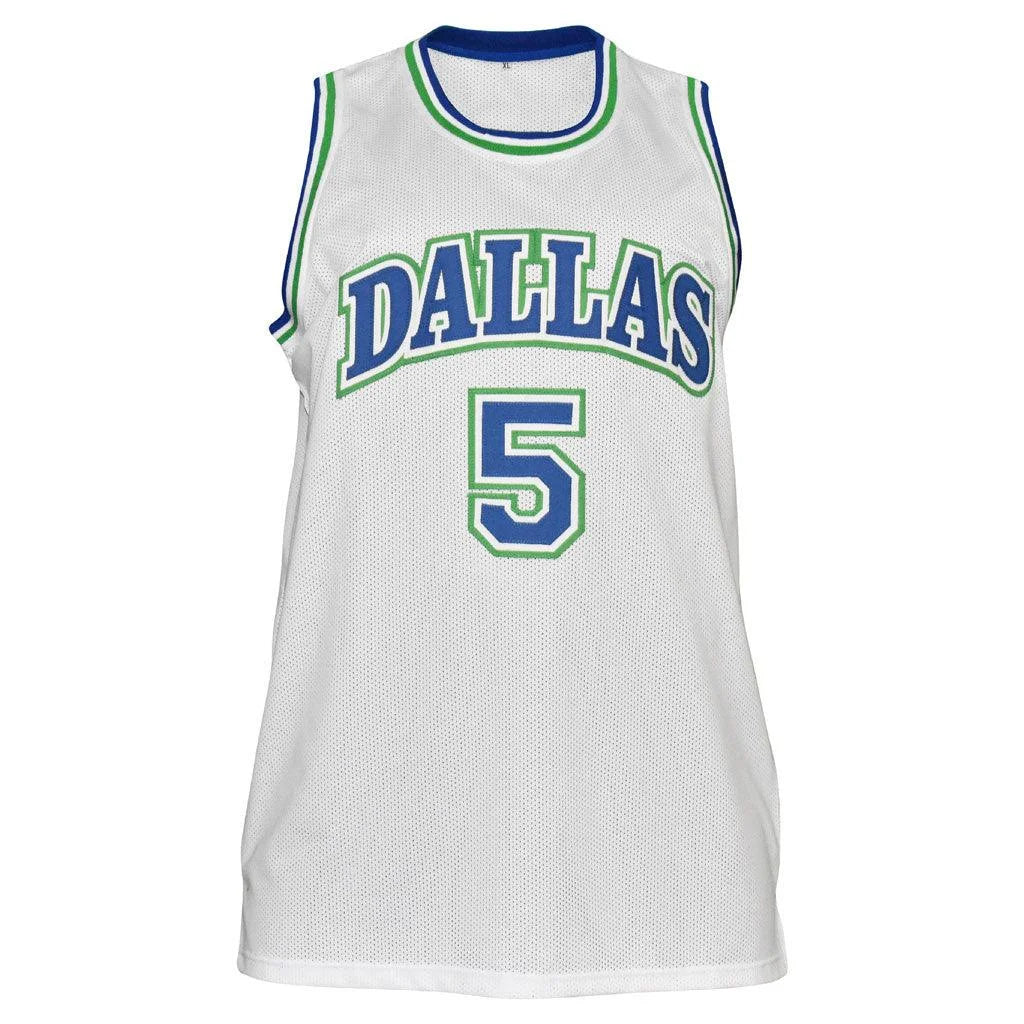 Jason Kidd autographed white Dallas custom jersey with number 5