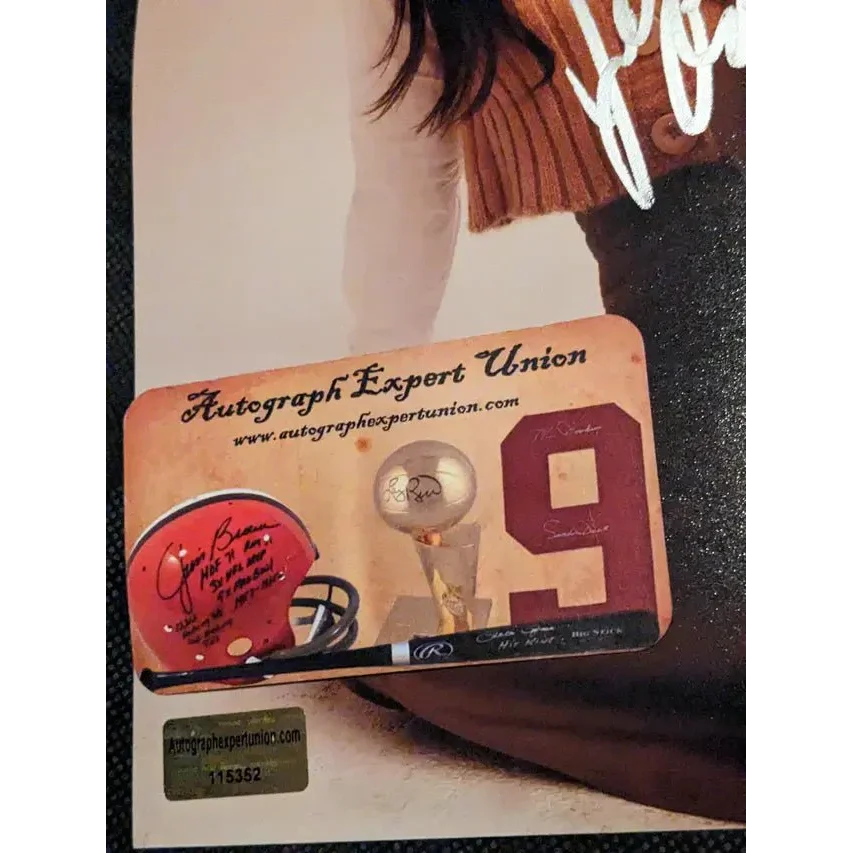 Jenna Ortega signed photo with EUA COA Hollywood collectible sports memorabilia card