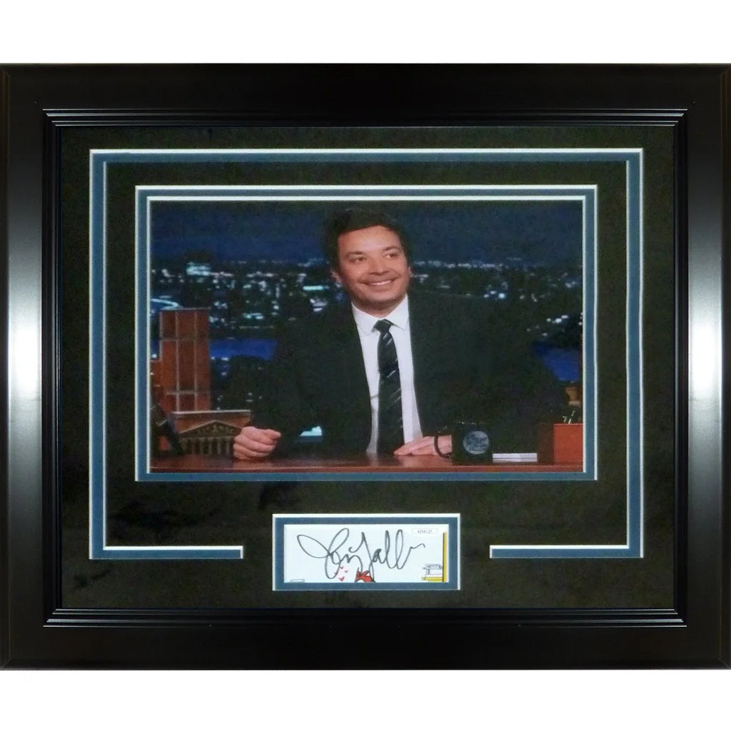 Jimmy Fallon autographed signed photo in Signature Series frame