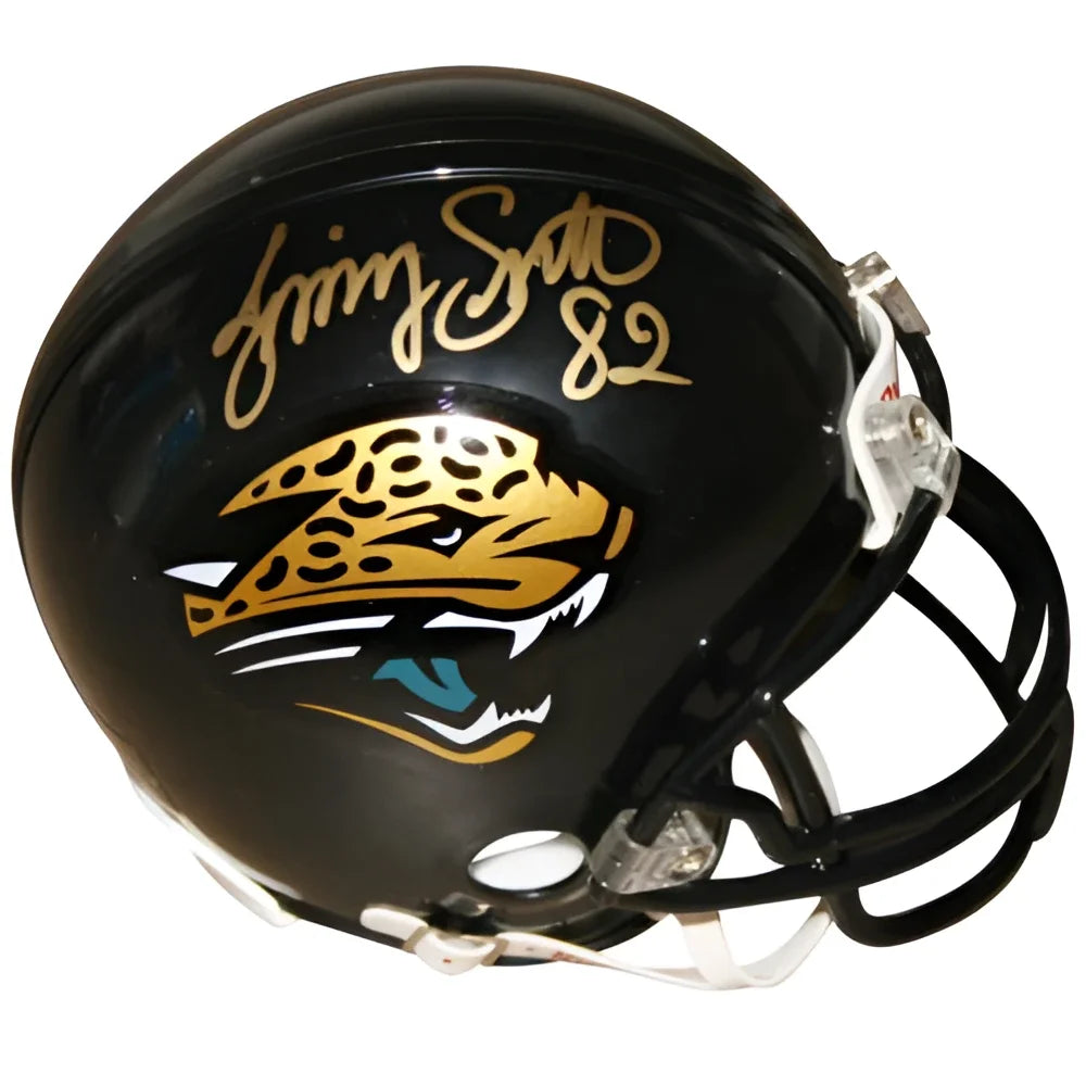 Jimmy Smith signed Jacksonville Jaguars mini helmet, 1982