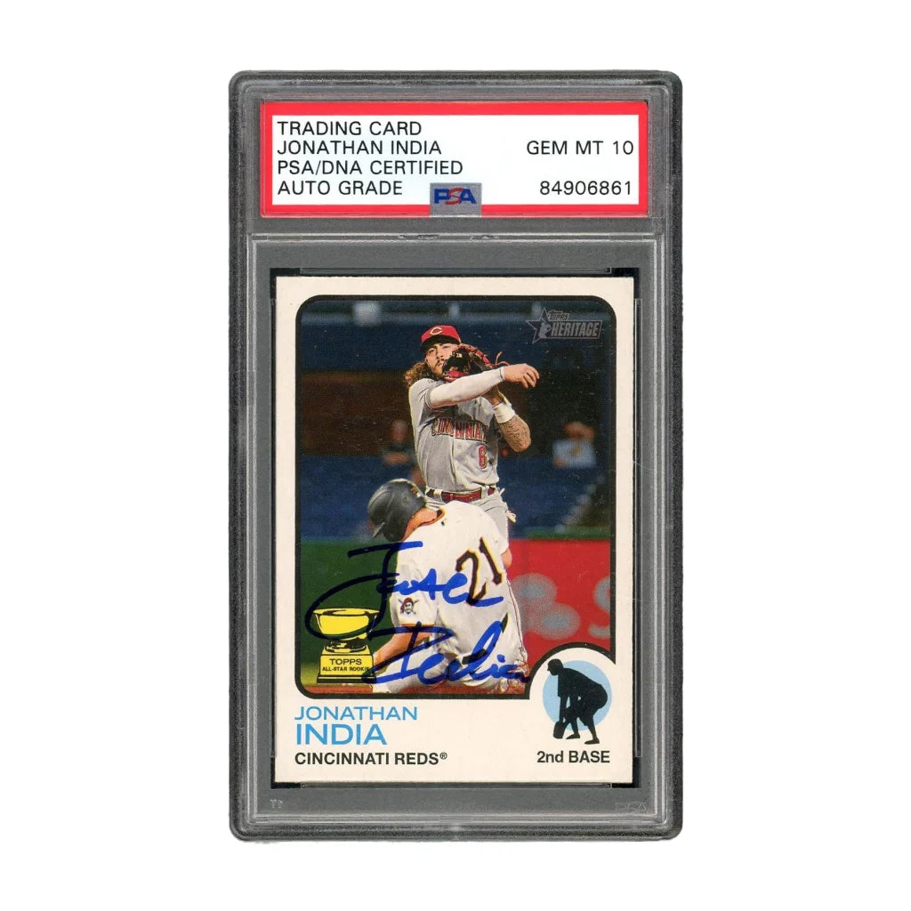 Jonathan India Gem Mint 10 Autographed Rookie Card | Creative Sports | vintageantiquesgifts.com
