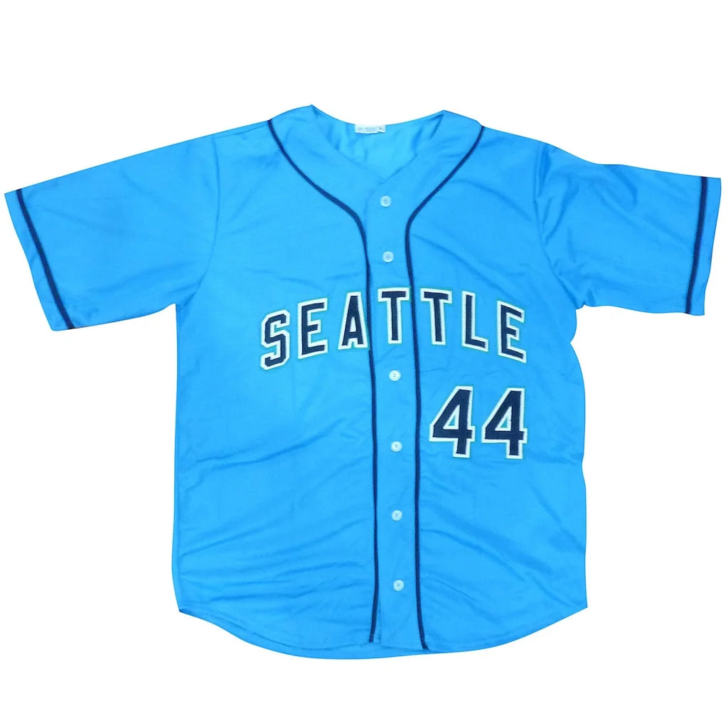 Julio Rodriguez autographed baby blue Seattle Mariners jersey #44