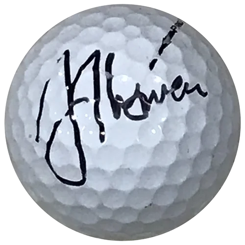 Justin Thomas signed white golf ball collectible