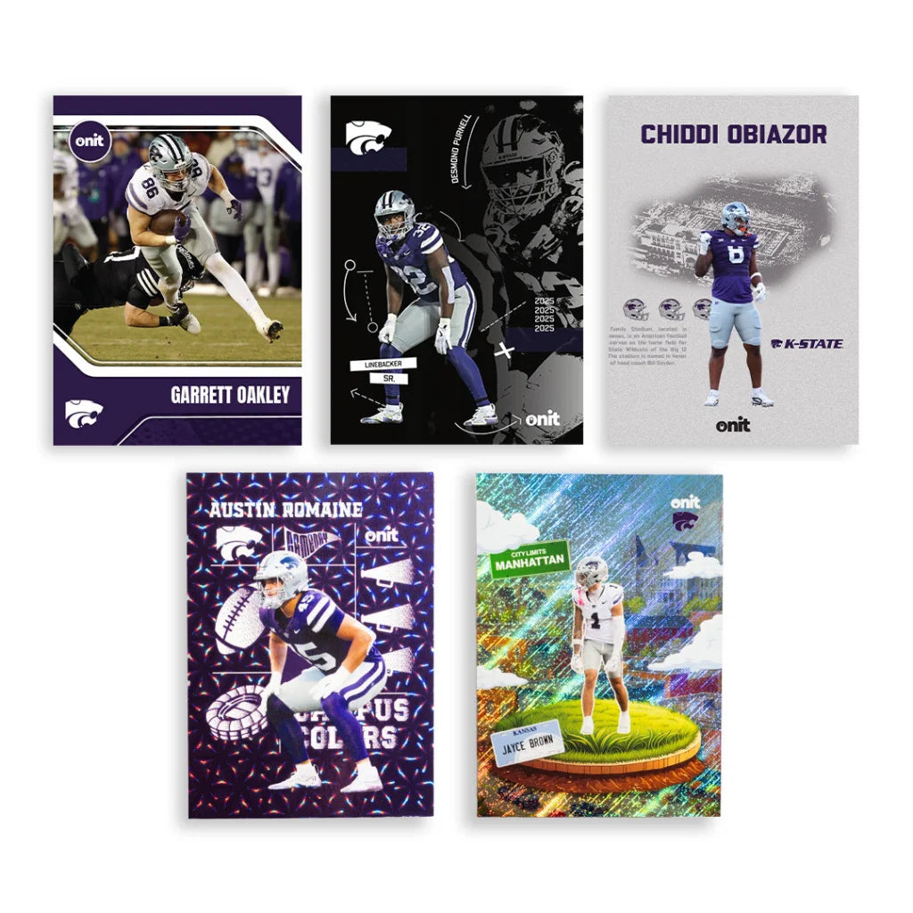 Kansas State Wildcats Platinum Box with Guaranteed Autograph Trading Cards
