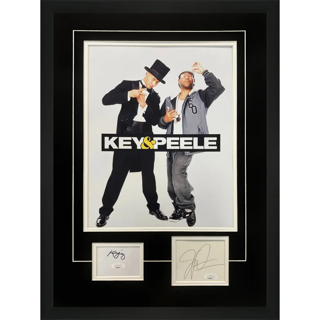 Framed Keegan-Michael Key and Jordan Peele signed 11x14 poster with JSA