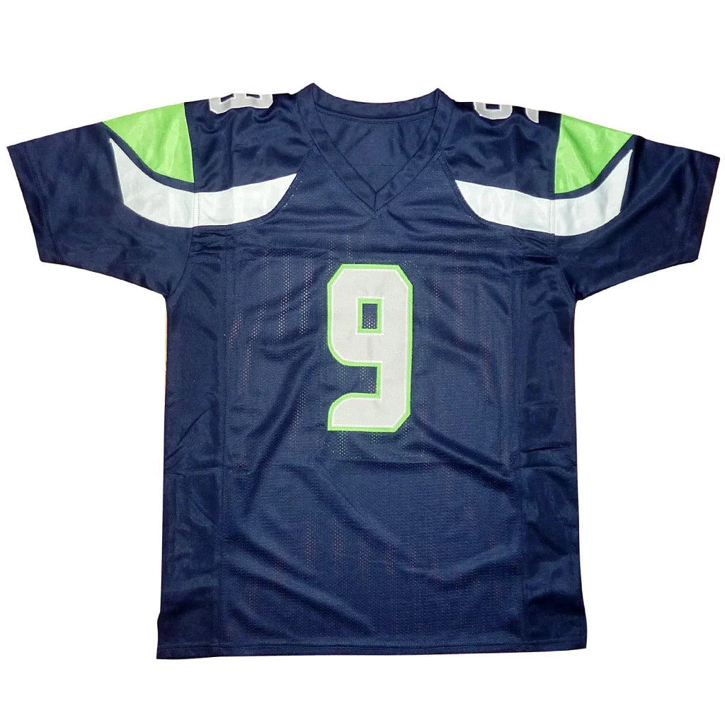 Kenneth Walker III autographed Seattle Seahawks blue jersey number 9