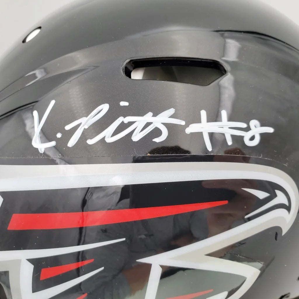 Kyle Pitts autographed Atlanta Falcons speed replica helmet