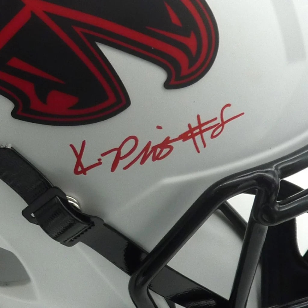 Kyle Pitts autographed Lunar Eclipse alternate Falcons helmet