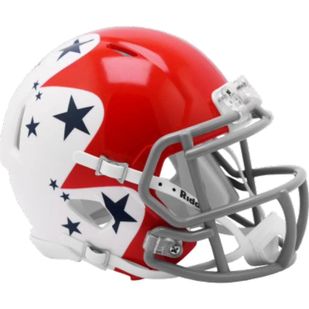 Limited edition Air Force Riddell mini helmet in red white stars stripes
