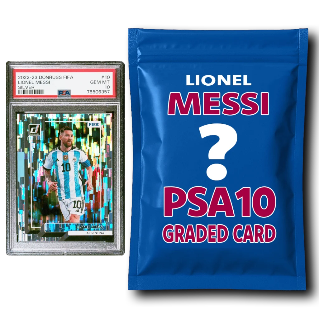 Lionel Messi PSA 10 Graded Card Mystery Pack | Hall of Fame Sports Memorabilia | vintageantiquesgifts.com