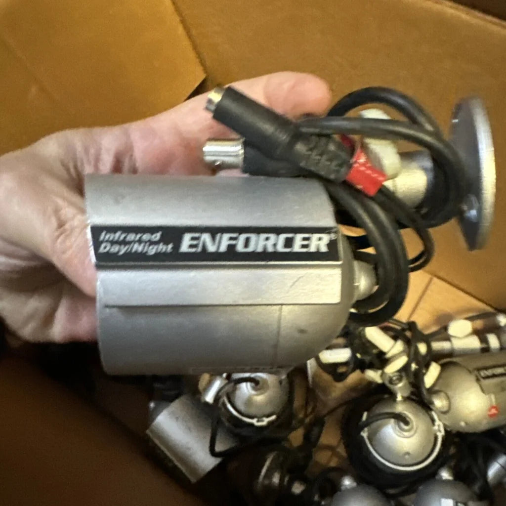 Lot of 11 Enforcer EV-1323C12DW infrared home security cameras