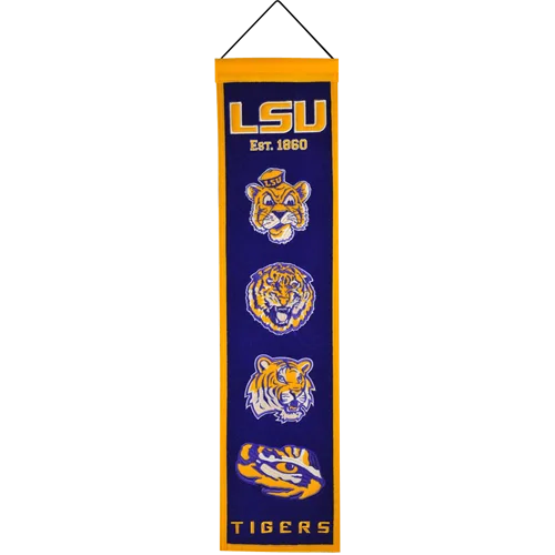 LSU Tigers heritage banner flag celebrates Louisiana State pride