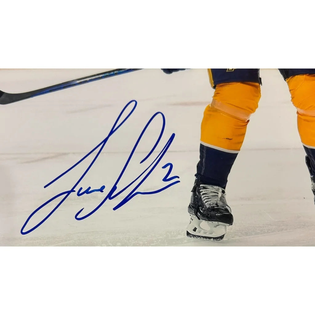 Luke Schenn autographed Nashville Predators deluxe framed 8x10 photo