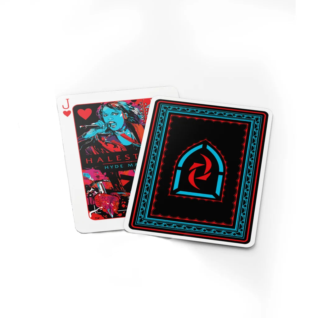 Lzzy Hale Hyde Manor collectible set with singing character card and patterned back