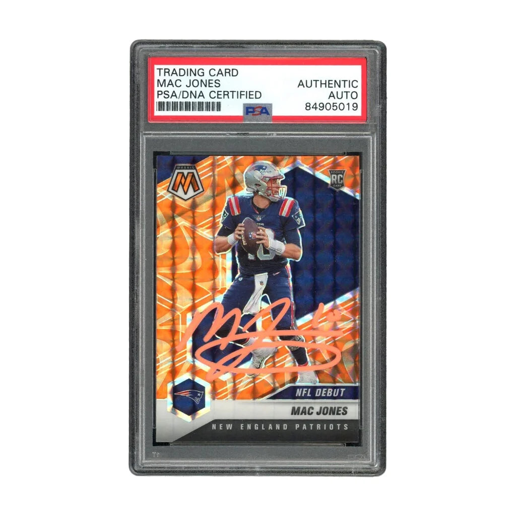 Mac Jones PSA Authentic Auto NFL Debut Signed Card | Creative Sports | vintageantiquesgifts.com